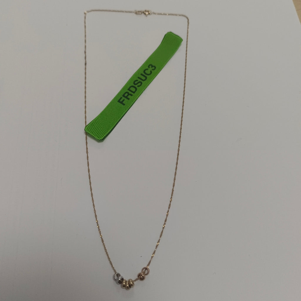 COLLAR ORO,ORO COMBINADO 14 K 0,90 GRMS (SEMINUEVO)