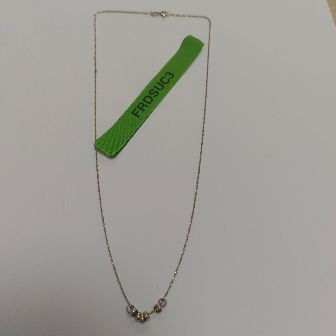 COLLAR ORO,ORO COMBINADO 14 K 0,90 GRMS (SEMINUEVO)