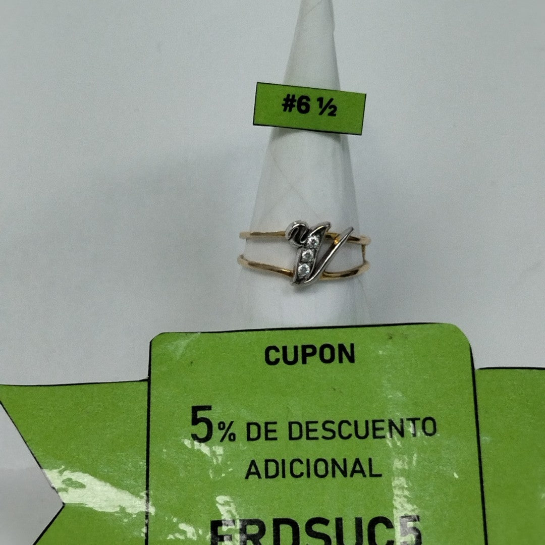 ANILLITO ORO COMBINADO 14 K 1.8 GRMS (SEMINUEVO)