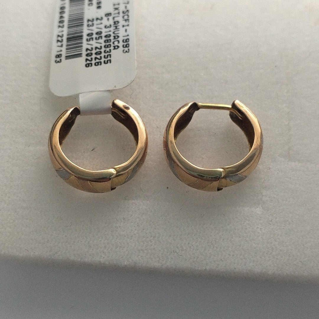 ARRACADAS PAR ORO 14 K 1.7 GRMS (SEMINUEVO)