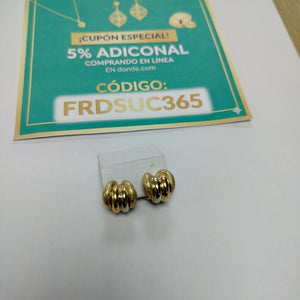 ARETES PAR ORO COMBINADO 14 K 4,90 GRMS (SEMINUEVO)