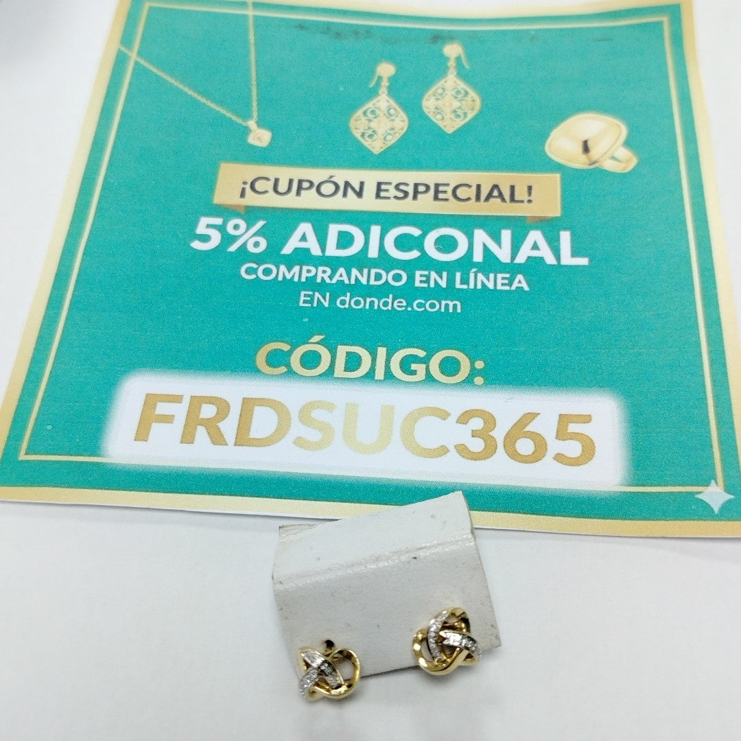 BROQUELES PAR ORO 14 K 2.4 GRMS (SEMINUEVO)