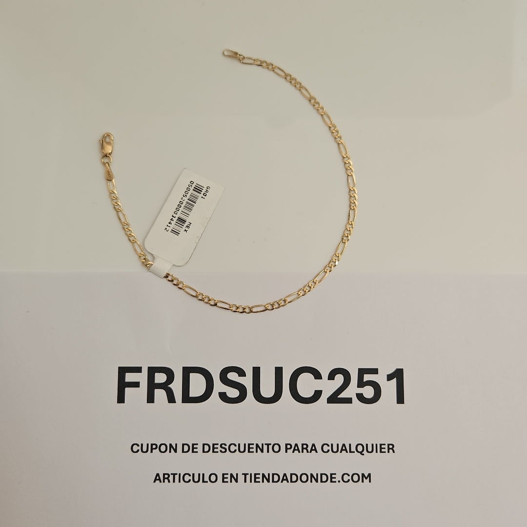 PULSERAS 3X1 ORO 14K 21 CM 2.1 GR (NUEVO)