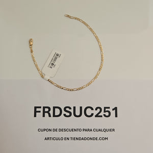 PULSERAS 3X1 ORO 14K 21 CM 2.1 GR (NUEVO)