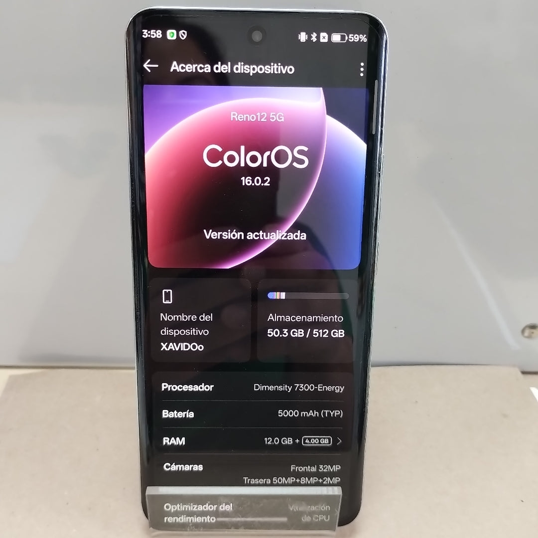 CELULAR OPPO RENO12 5G CPH2625 (2024) 512 GB 12 GB RAM (SEMINUEVO)
