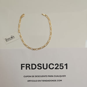 PULSERAS 1X1 ORO 14K 18 CM 2.6 GR (NUEVO)