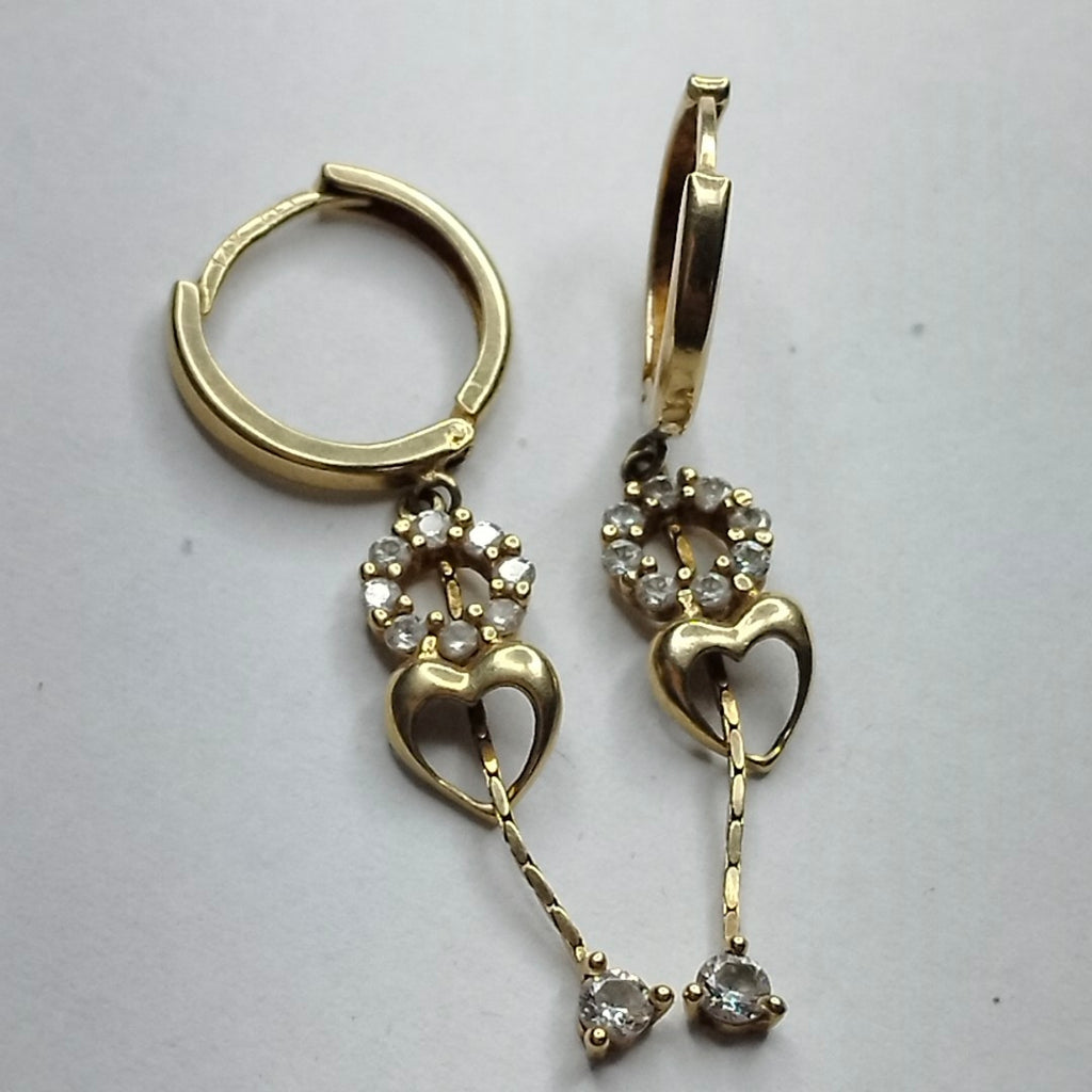 ARETES PAR ORO 14 K 1,90 GRMS (SEMINUEVO)