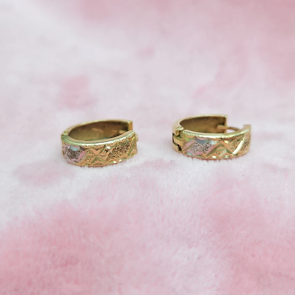 ARRACADAS PAR ORO 14 K 2.4 GRMS (SEMINUEVO)