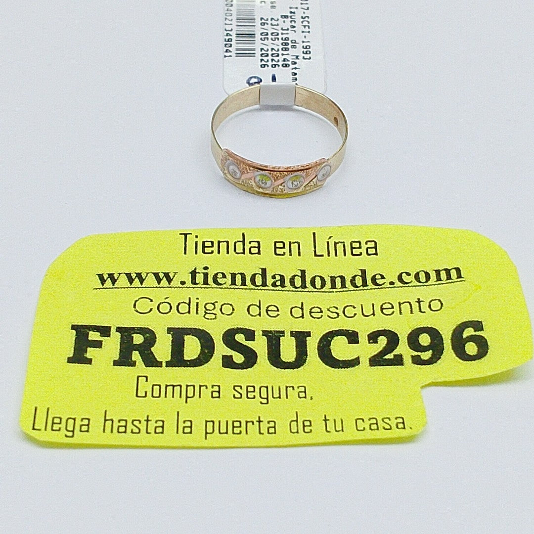 ANILLO ORO 14 K 1,10 GRMS (SEMINUEVO)