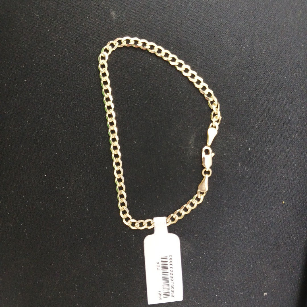 PULSERAS BARBADA ORO 14K 21 CM 5.2 GR (NUEVO)