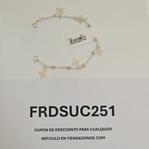 PULSERA TEJIDO ESPECIAL PLATA .925 18 CM 3.2 GR (NUEVO)