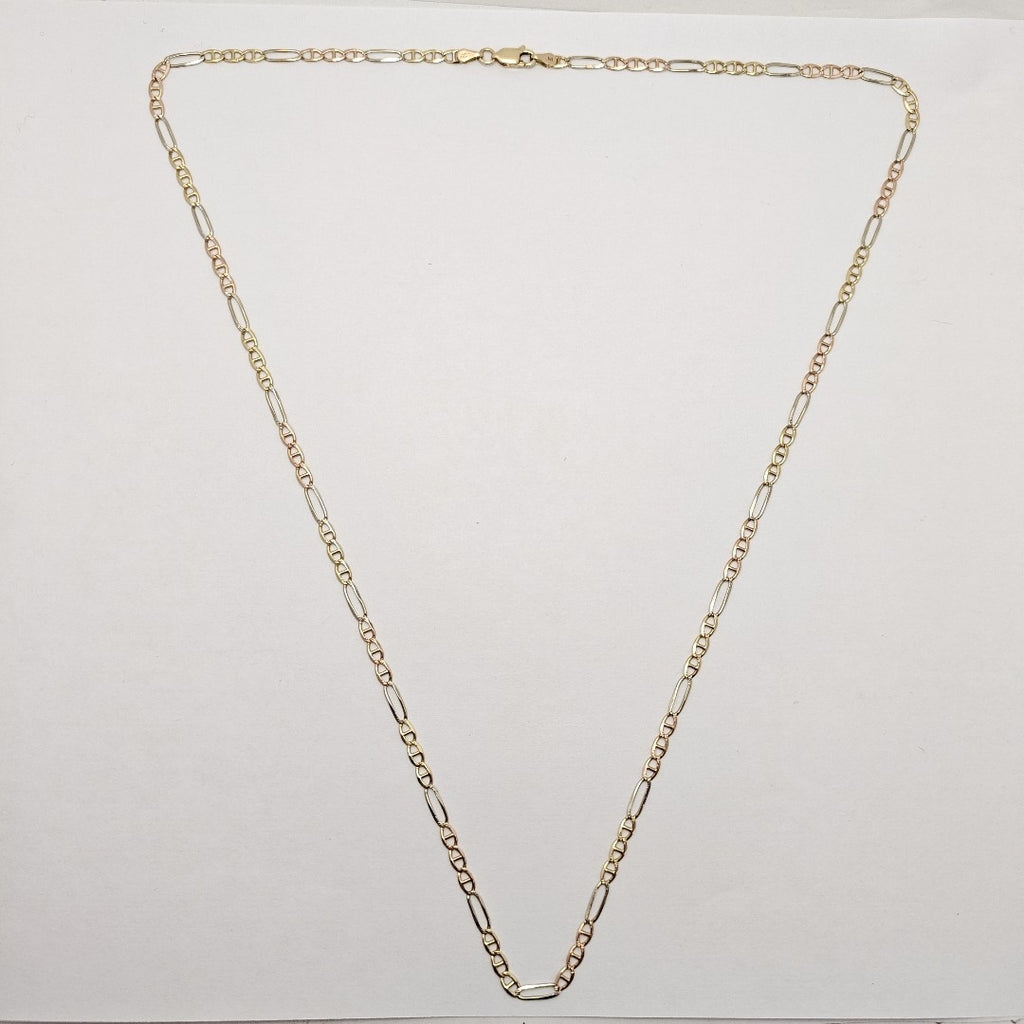 CADENA ORO COMBINADO 14 K 7,50 GRMS (SEMINUEVO)