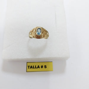 ANILLO DE GRADUACIÓN ORO 10 K 1.8 GRMS (SEMINUEVO)