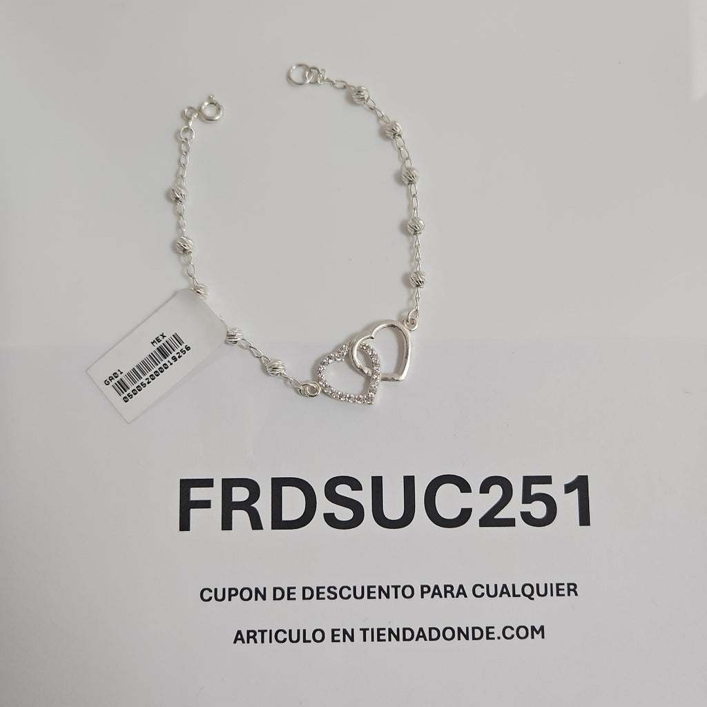 PULSERA TEJIDO TEJIDO ESPECIAL PLATA .925 18 CM 4 GR (NUEVO)