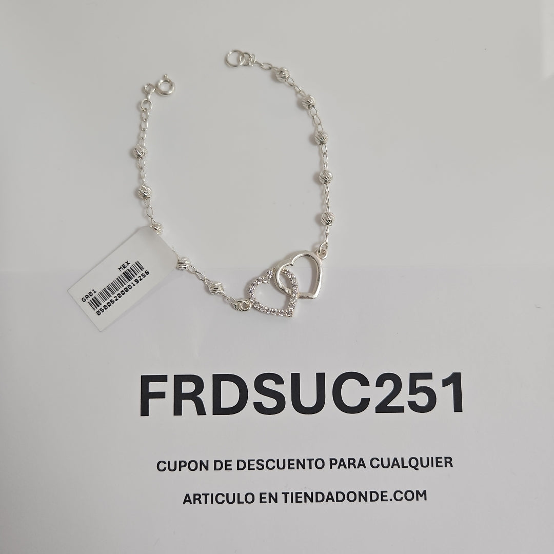 PULSERA TEJIDO TEJIDO ESPECIAL PLATA .925 18 CM 4 GR (NUEVO)