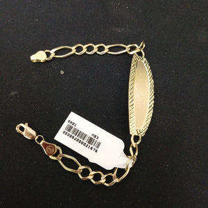 PULSERAS TEJIDO ESCLAVA 3X1 ORO 10K 18 CM 7.2 GR (NUEVO)