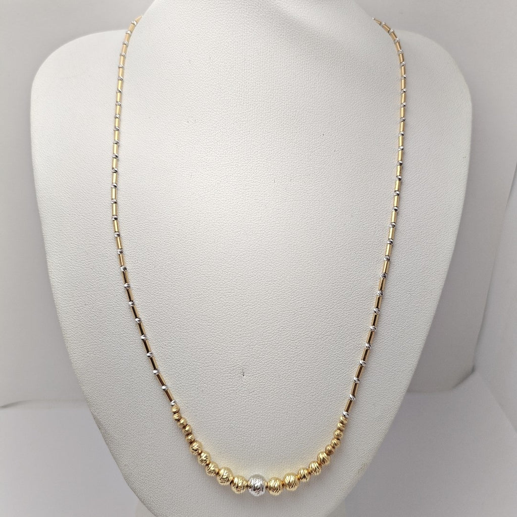 GARGANTILLA ORO COMBINADO 14 K 7,20 GRMS (SEMINUEVO)