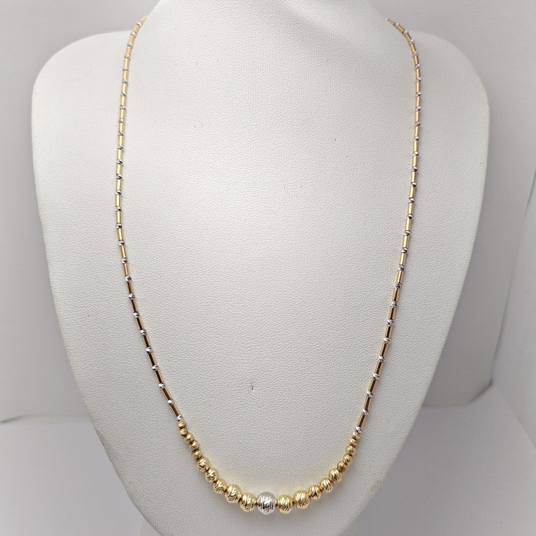 GARGANTILLA ORO COMBINADO 14 K 7,20 GRMS (SEMINUEVO)