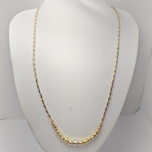 GARGANTILLA ORO COMBINADO 14 K 7,20 GRMS (SEMINUEVO)
