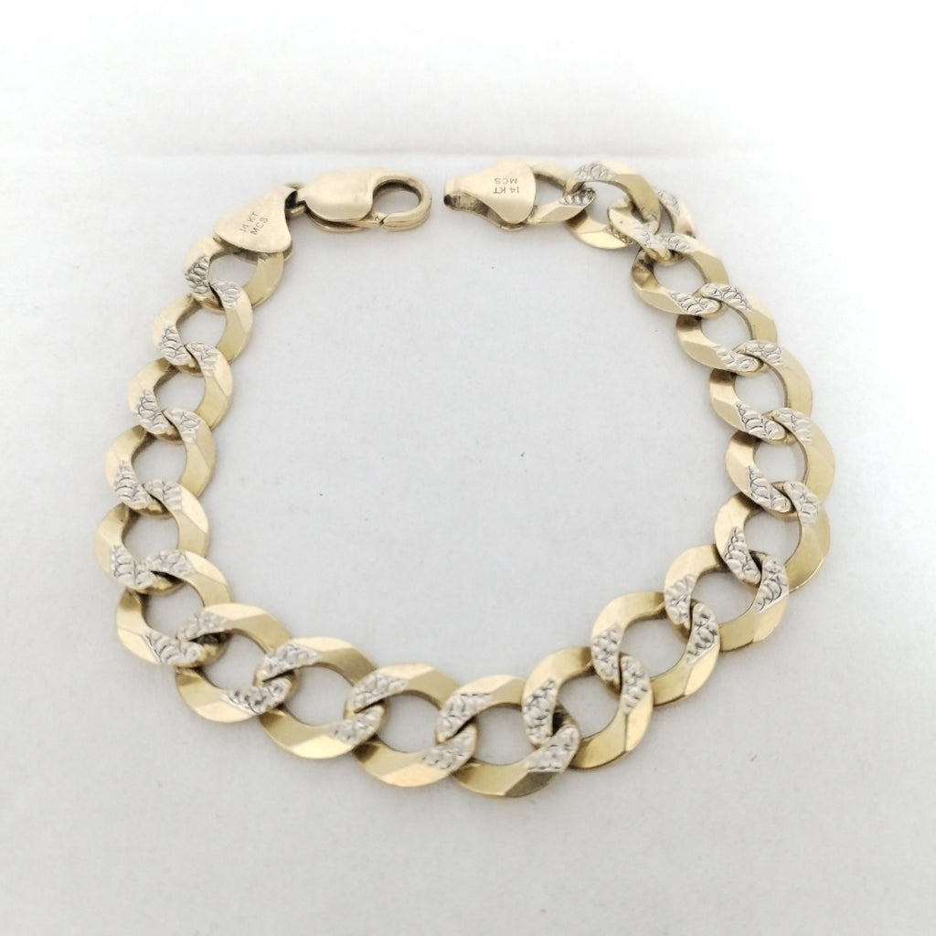 PULSERA ORO COMBINADO 14 K 32,80 GRMS (SEMINUEVO)