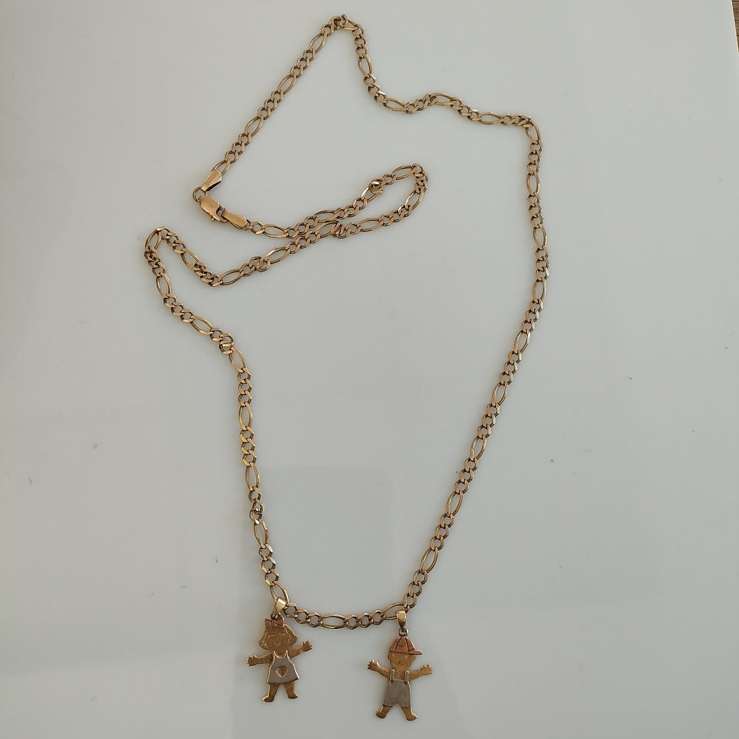 CADENA, DIJE ORO 14 K 7.5 GRMS (SEMINUEVO)