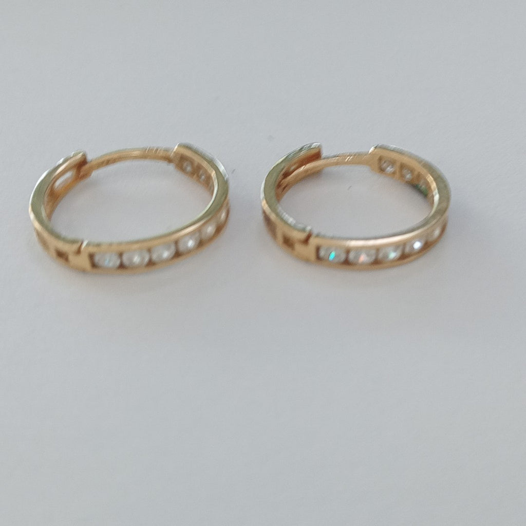 ARRACADAS PAR ORO 10 K 1.6 GRMS (SEMINUEVO)
