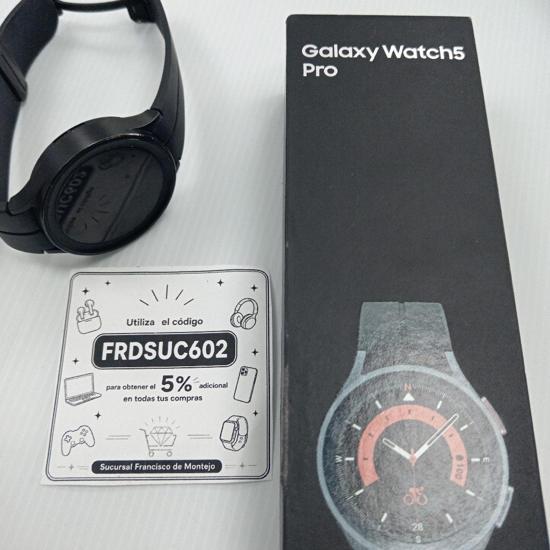 SMARTWATCH SAMSUNG GALAXY WATCH 5 PRO SM-R920 45 MM GPS (SEMINUEVO)