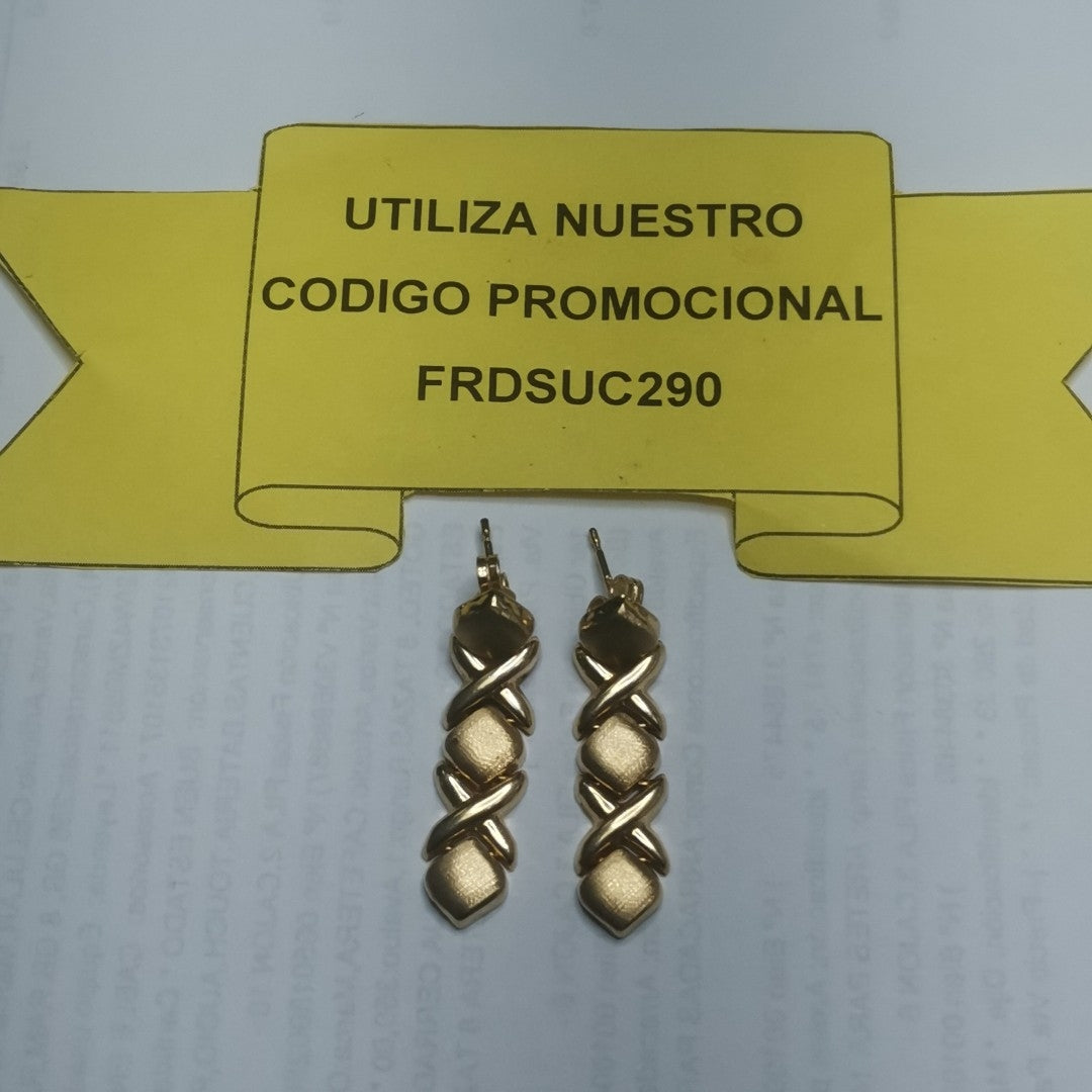 ARETES PAR ORO 14 K 3 GRMS (SEMINUEVO)