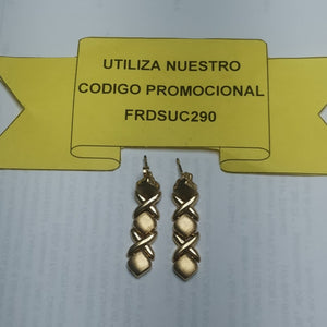 ARETES PAR ORO 14 K 3 GRMS (SEMINUEVO)