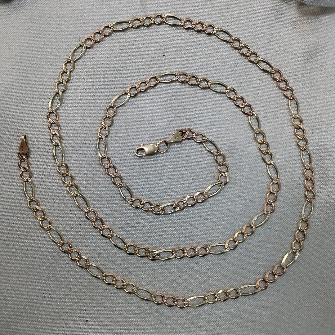 CADENA ORO, ORO COMBINADO 10 K 7.7 GRMS (SEMINUEVO)