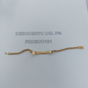 ESCLAVA ORO 14 K 8.9 GRMS (SEMINUEVO)