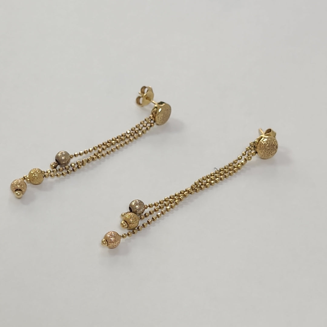 ARETES PAR ORO 14 K 4.2 GRMS (SEMINUEVO)