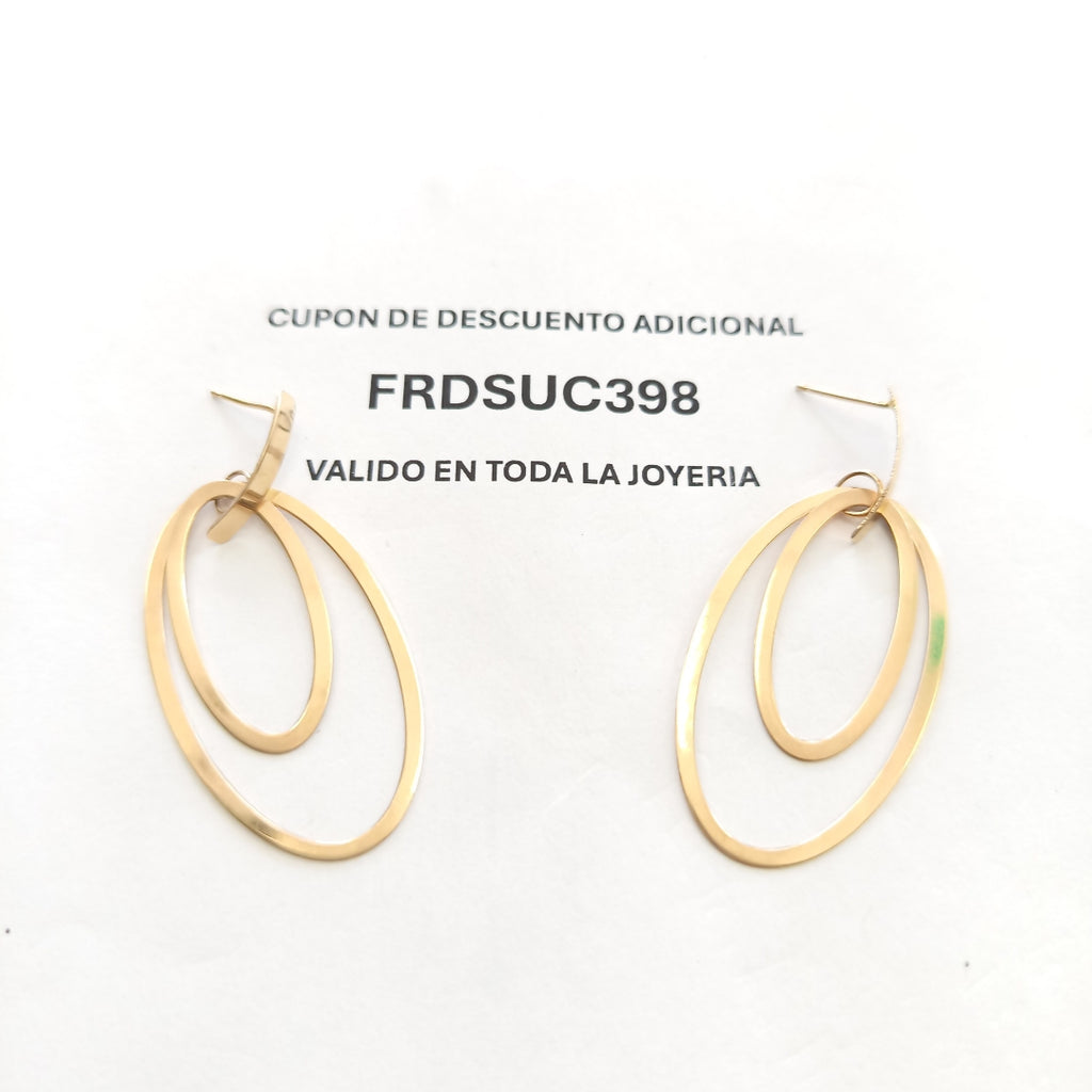 ARRACADAS PAR ORO 10 K 3.3 GRMS (SEMINUEVO)