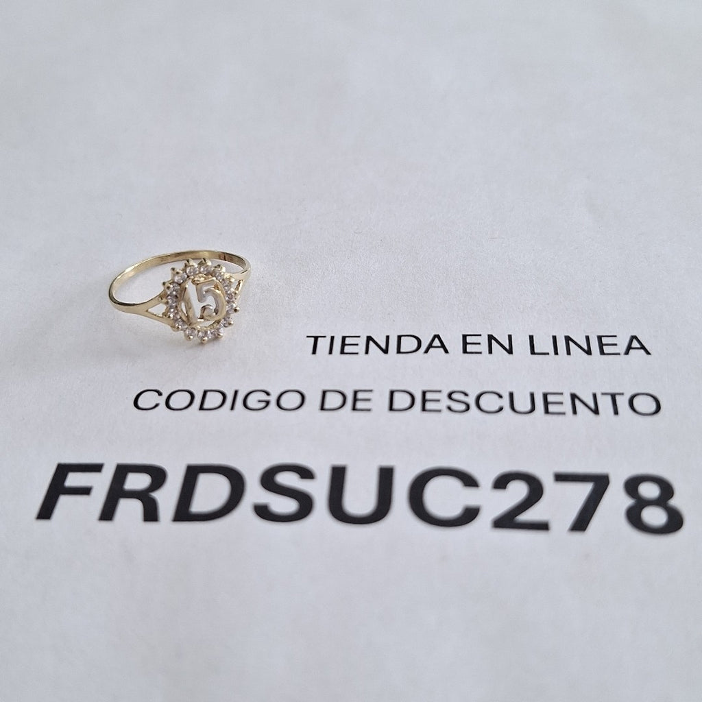 ANILLO ORO 10 K 1,10 GRMS (SEMINUEVO)