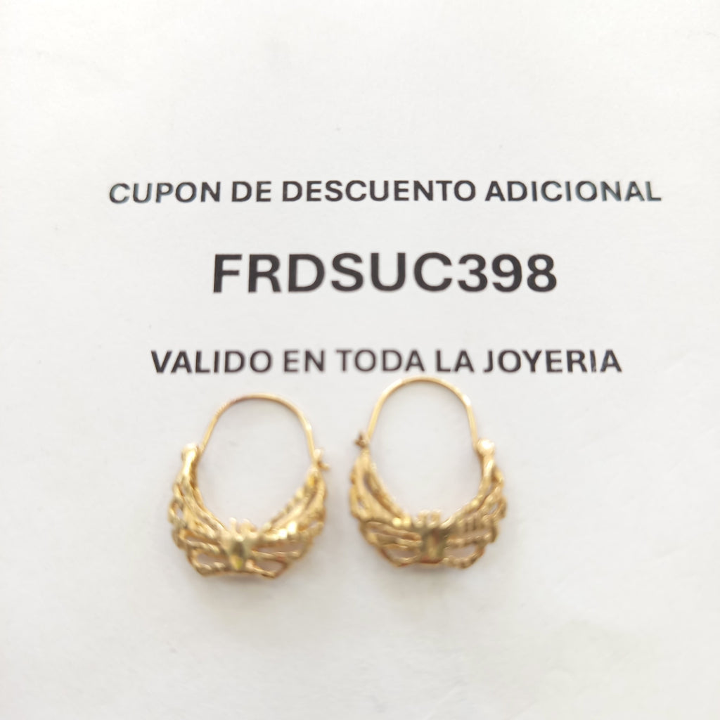 ARRACADAS PAR ORO 10 K 1.5 GRMS (SEMINUEVO)