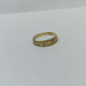 ANILLO DE GRADUACIÓN ORO 14 K 1.8 GRMS (SEMINUEVO)