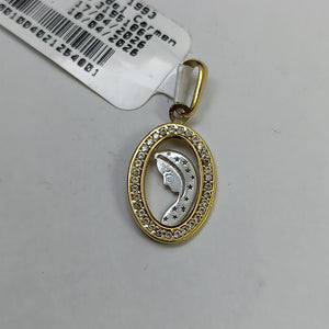 DIJE ORO COMBINADO 14 K 1,20 GRMS (SEMINUEVO)