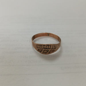 ANILLO ORO 8 K 1.5 GRMS (SEMINUEVO)