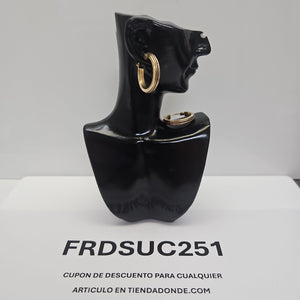 ARRACADAS PAR ORO 14 K 2 GRMS (SEMINUEVO)