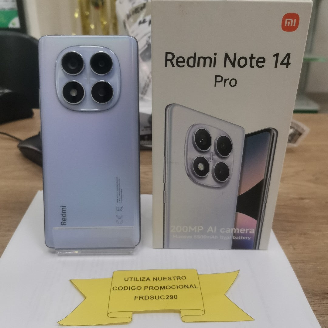 CELULAR XIAOMI REDMI NOTE 14 PRO 24116RACCG (2024) 256 GB 8 GB RAM (SEMINUEVO)