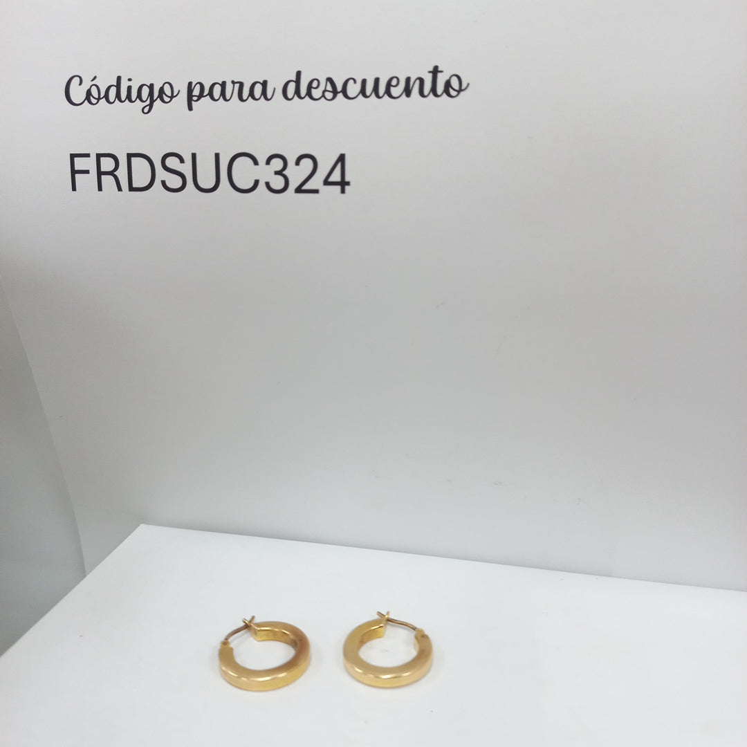 ARRACADAS PAR ORO 14 K 2.5 GRMS (SEMINUEVO)