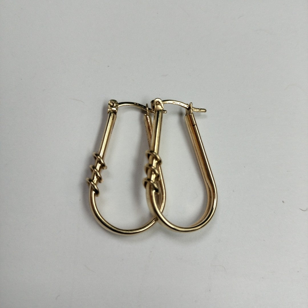 ARRACADAS PAR ORO 14 K 3.6 GRMS (SEMINUEVO)