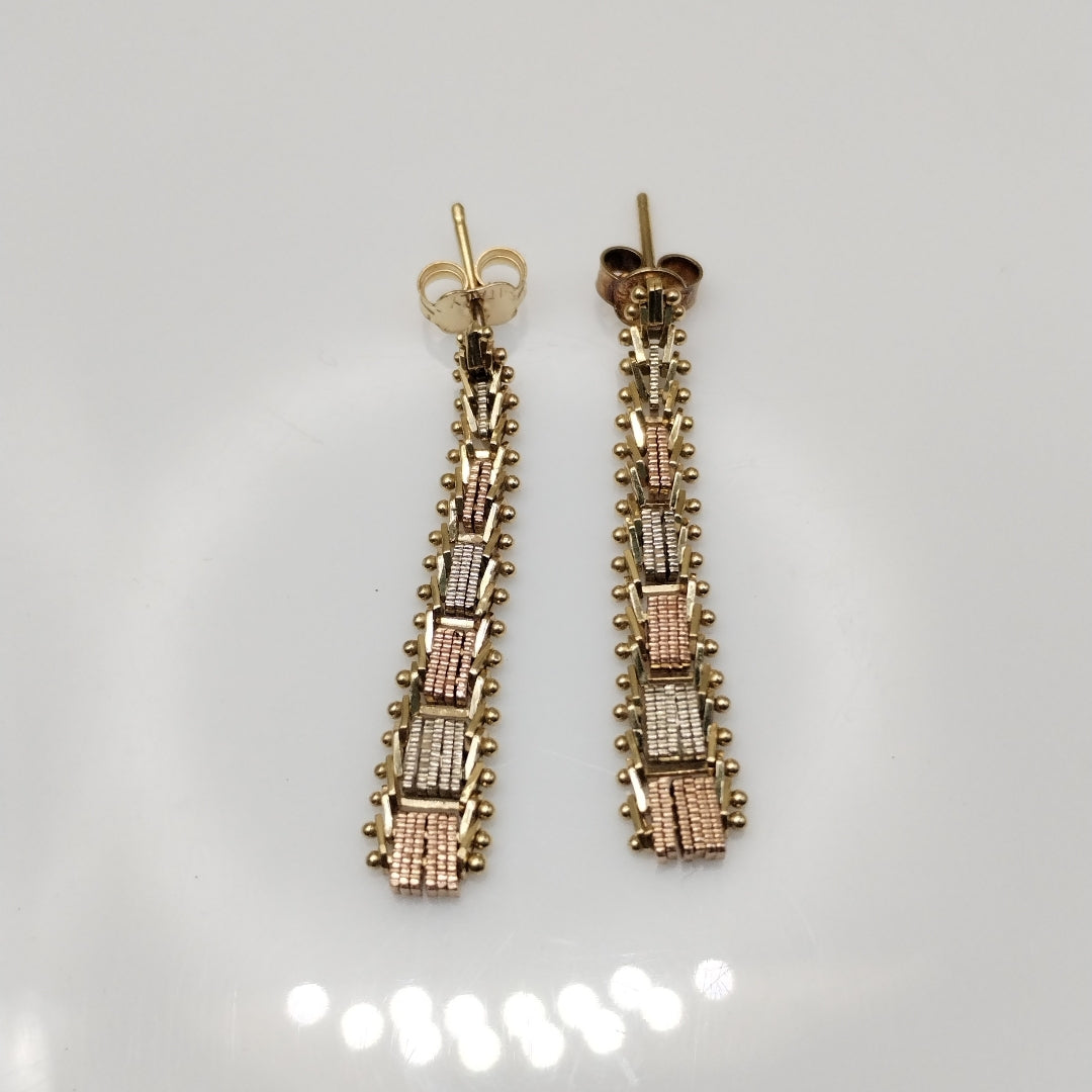 ARRACADAS PAR ORO 10 K 3.4 GRMS (SEMINUEVO)