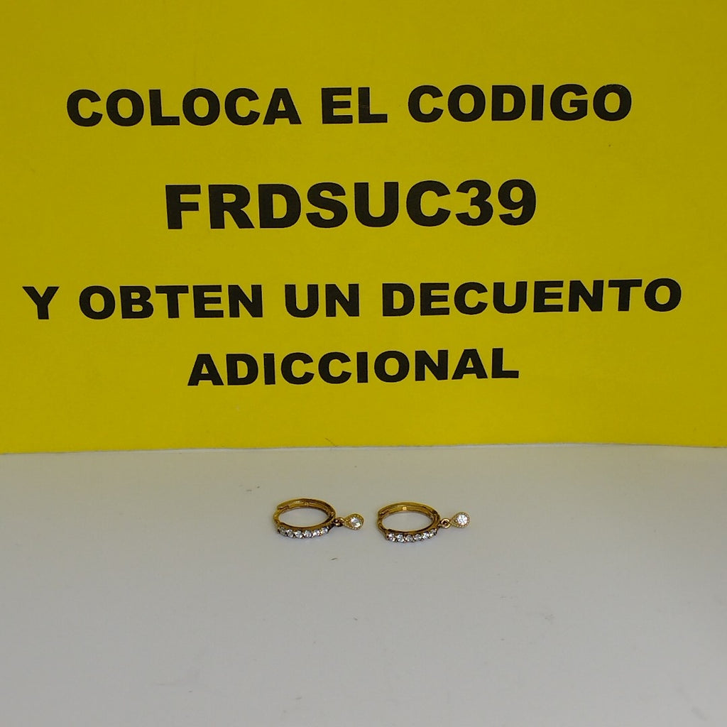 ARRACADAS PAR ORO 10 K 1.3 GRMS (SEMINUEVO)