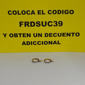 ARRACADAS PAR ORO 10 K 1.3 GRMS (SEMINUEVO)