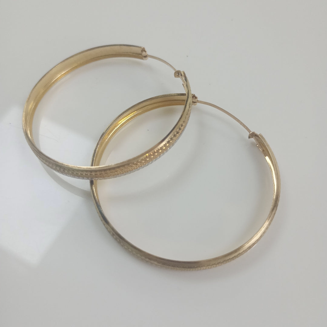 ARRACADAS PAR ORO COMBINADO 10 K 5.8 GRMS (SEMINUEVO)
