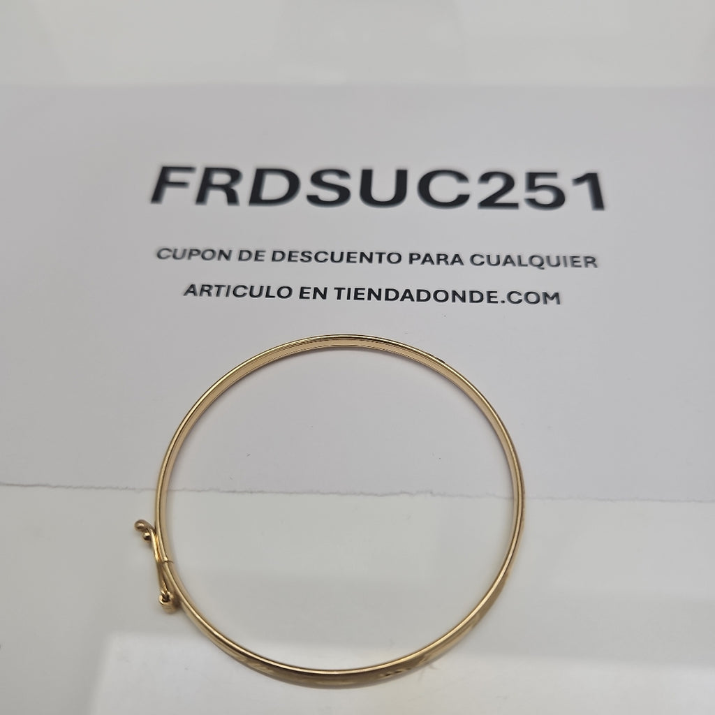 PULSERA RIGIDA ORO 14 K 3,90 GRMS (SEMINUEVO)