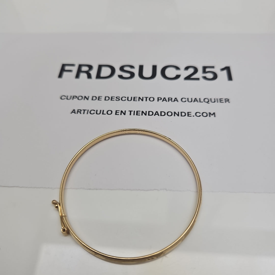 PULSERA RIGIDA ORO 14 K 3,90 GRMS (SEMINUEVO)