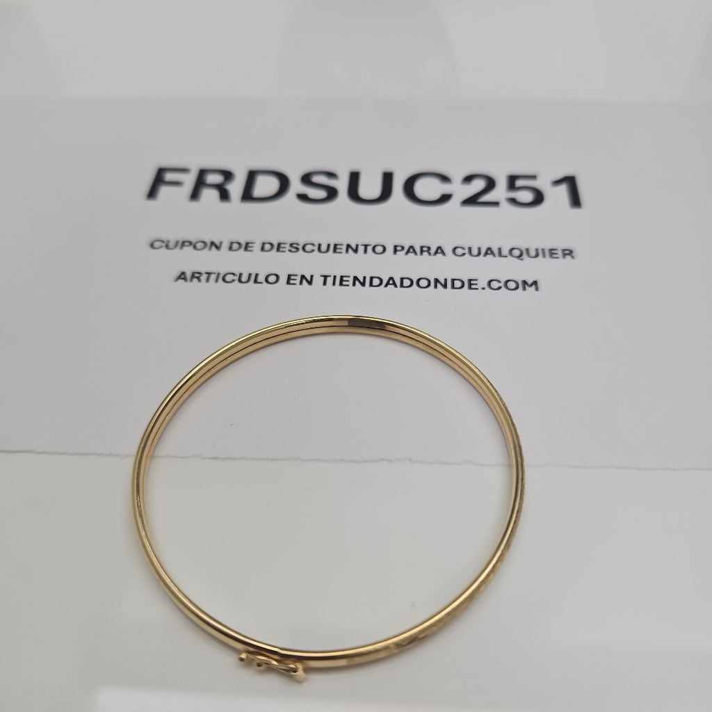 PULSERA RIGIDA ORO 14 K 4,40 GRMS (SEMINUEVO)