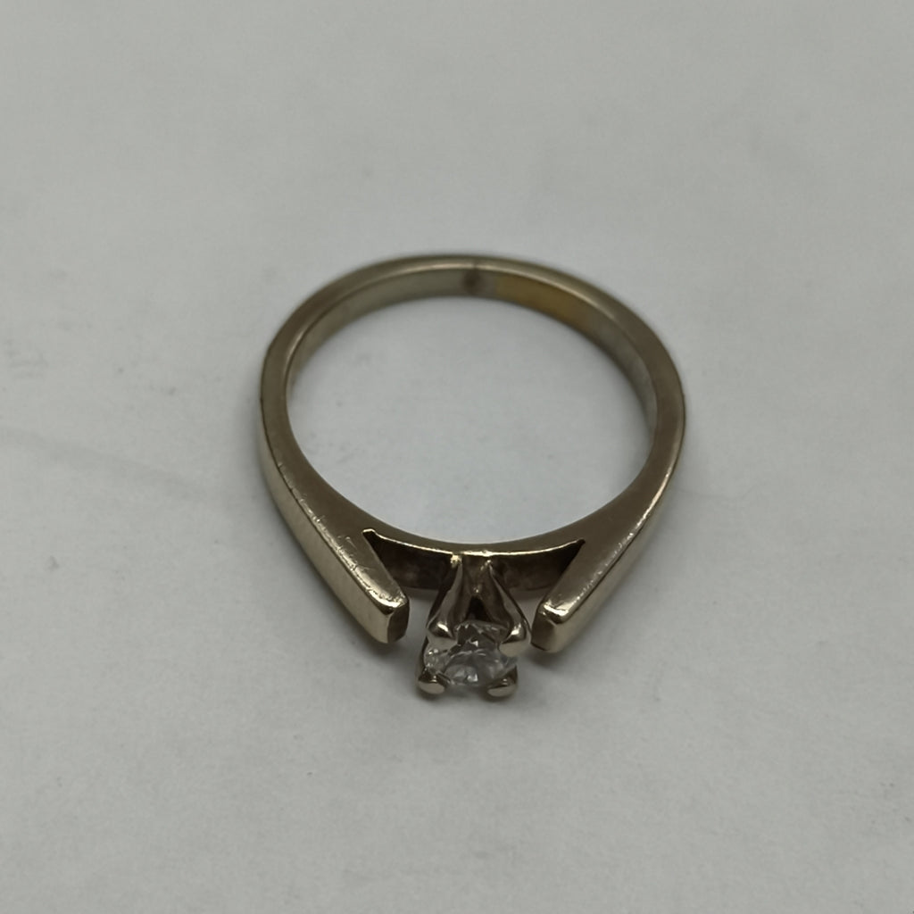 ANILLITO, SOLITARIO ORO 14 K 3.1 GRMS (SEMINUEVO)